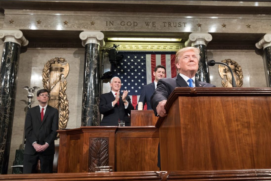  /></p>
<p><strong>As expected, President Trump used his first State of the Union Address Tuesday night as an opportunity to discuss infrastructure. The speech was light on specifics, though the Washington Post and other outlets continue to report that the White House is preparing a full plan to be released in a few weeks.</strong></p>
<p><div class=