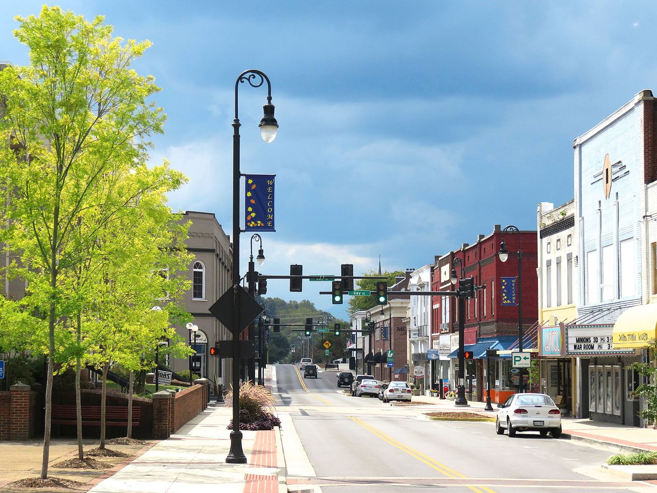  /><span>Main Street in Downtown Erwin, TN. (Photo by <a href=