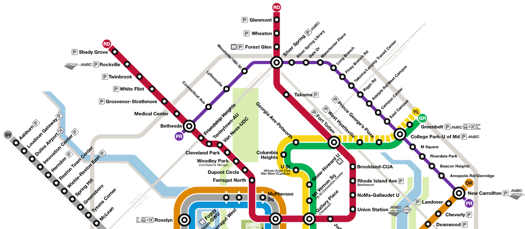  />The Purple line will connect a plethora of bus and rail lines when it opens. (Image: <a href=